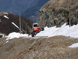 Jean-Marc Baz pelles araignées déneigement en montagne