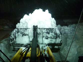 Jean-Marc Baz pelles araignées déneigement en montagne