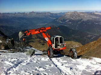 Jean-Marc Baz pelles araignées en montagne