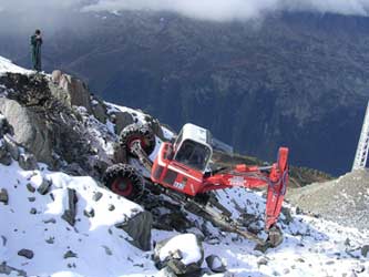 Jean-Marc Baz pelles araignées en montagne