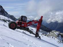 Jean-Marc Baz pelles araignées en montagne