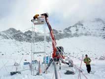 Jean-Marc Baz pelles araignées en montagne