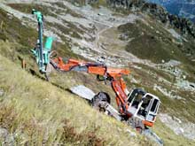 Jean-Marc Baz pelles araignées en montagne