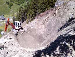 Jean-Marc Baz pelles araignées en montagne