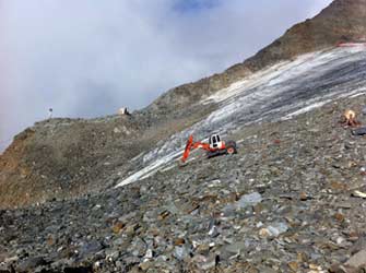 Jean-Marc Baz pelles araignées en montagne