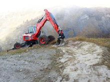 Jean-Marc Baz pelles araignées en montagne